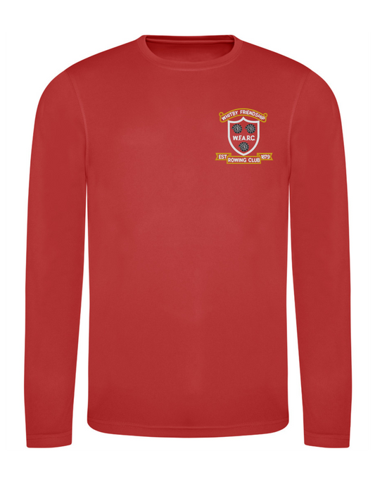 Adult WFARC AWDis Cool Long Sleeve Wicking T-Shirt | Fire Red