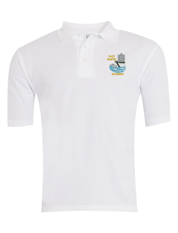 Adult East Whitby Academy Polo - White