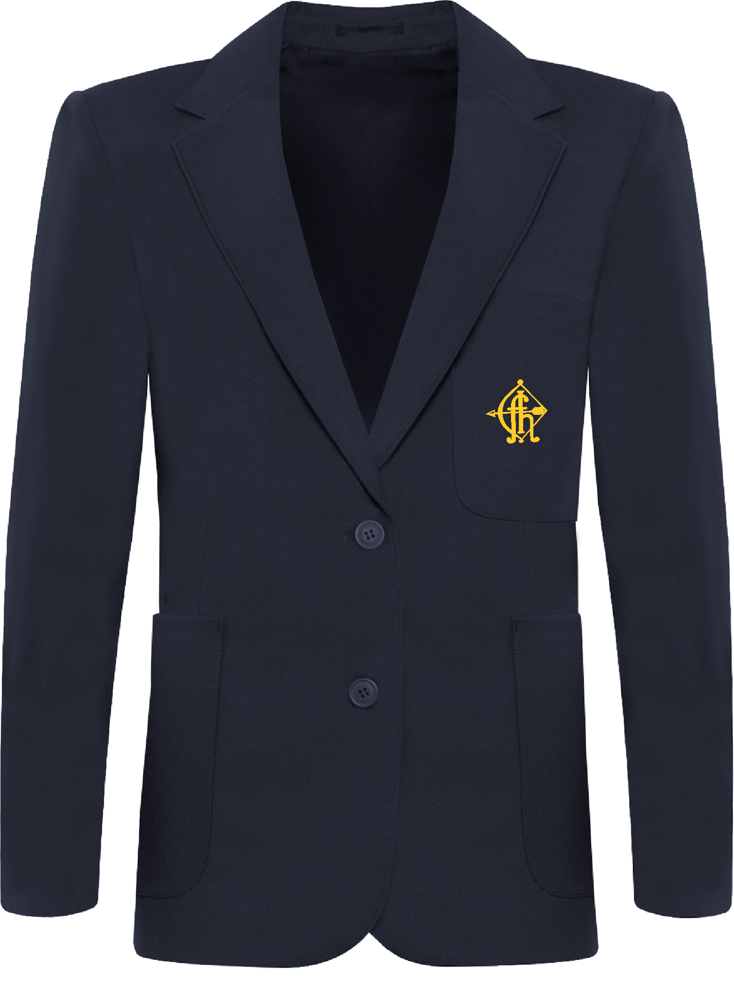 Fyling Hall Fitted (Traditionally Girls) Sizes 22"-37" Navy Blazer (For Years 10 and 11)