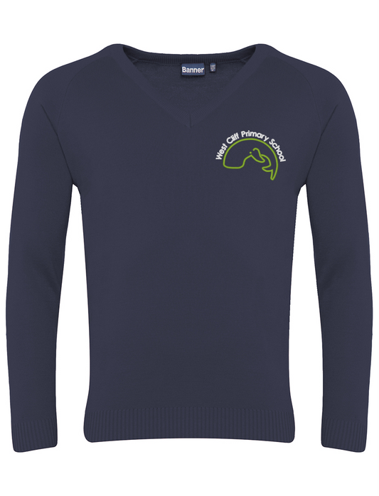 Adult West Cliff - Acrylic V Neck Sweater