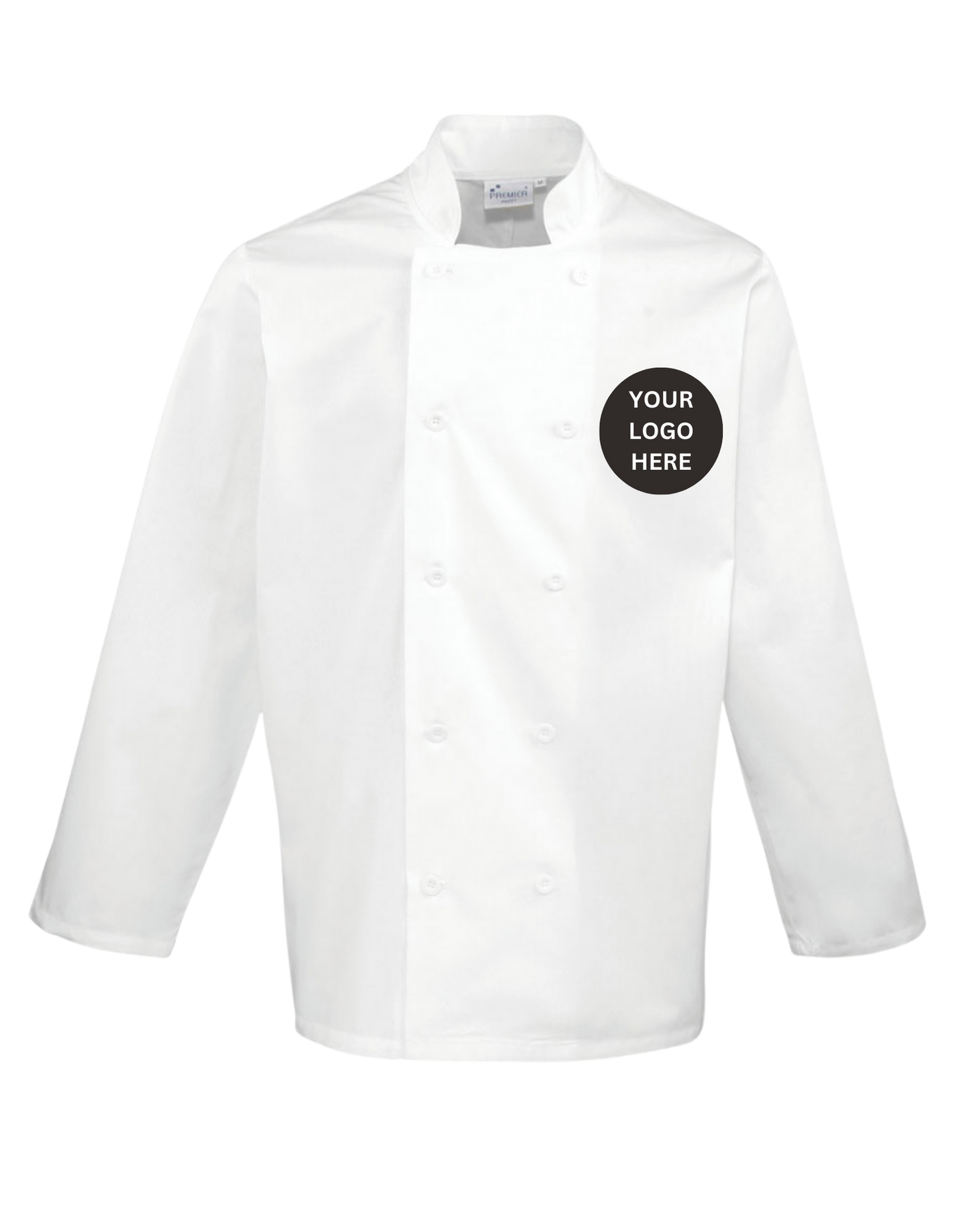Set of 6 Long Sleeve Chef's Jacket (buttoned) with embroidery
