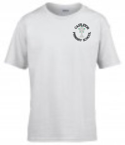 Castleton White PE T-Shirt