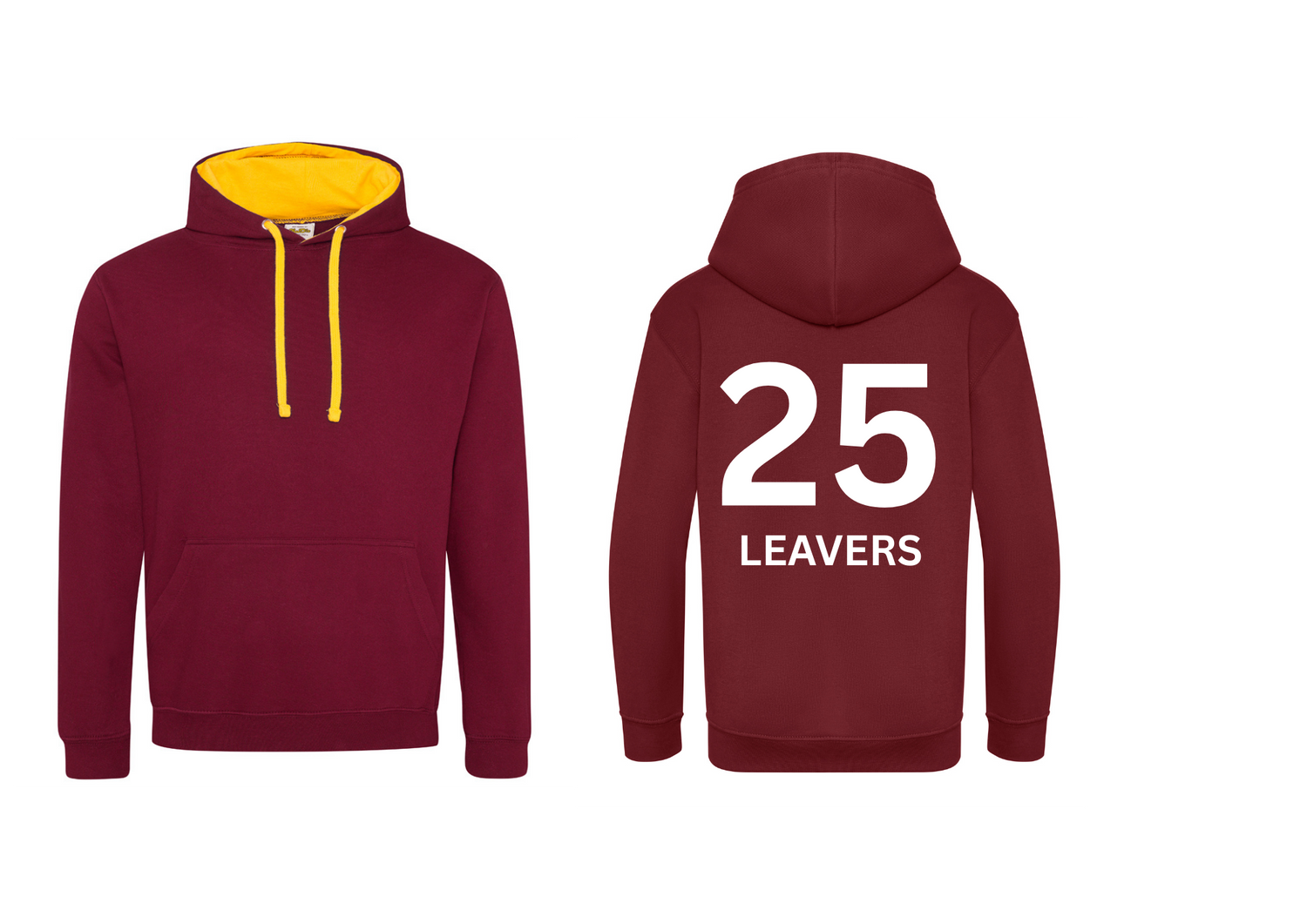Leavers Hoodies Adult Contrast Colour Hoodie