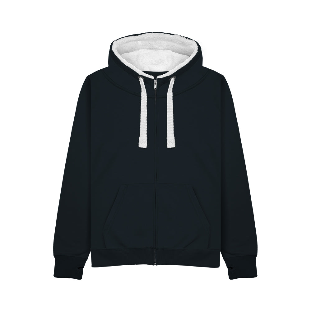 Sherpa Lined Zip-Up Ski Hoodie
