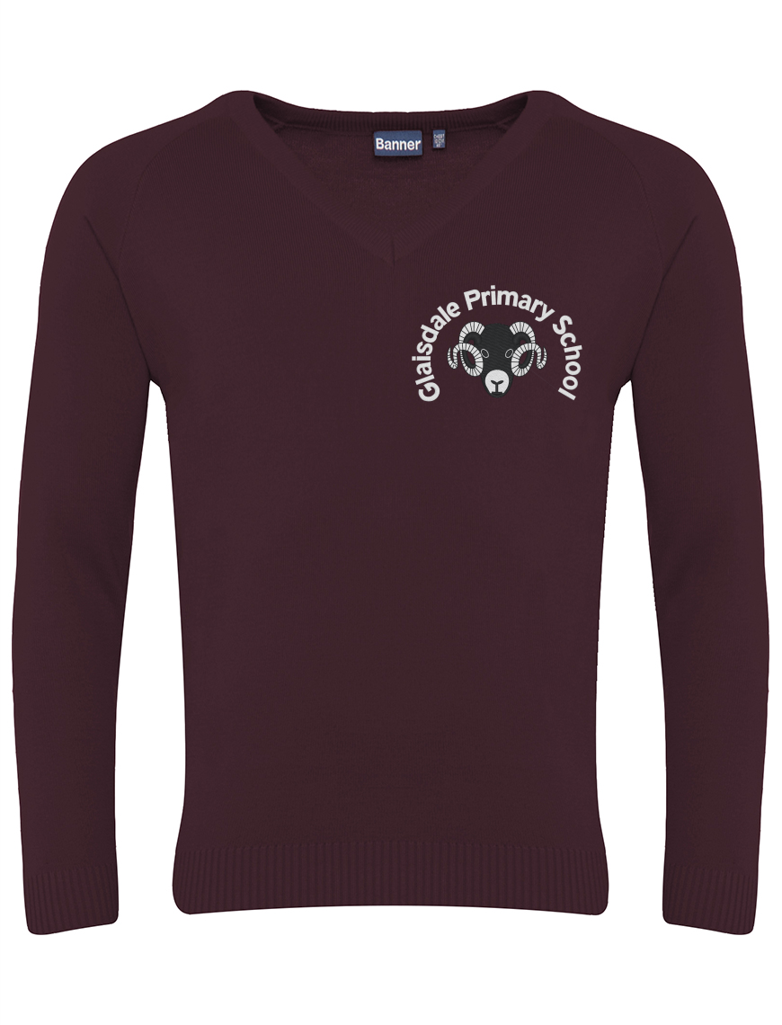 Adult Glaisdale - Acrylic V Neck Sweater