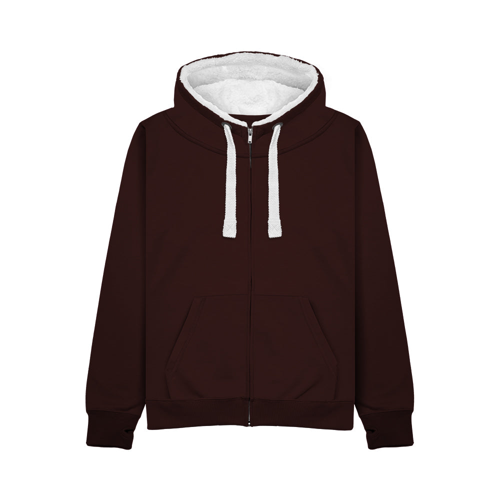 Sherpa Lined Zip-Up Ski Hoodie