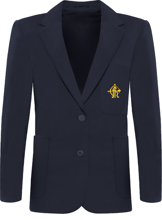Fyling Hall Fitted (Traditionally Girls) Sizes 22"-37" Navy Blazer (For Years 10 and 11)