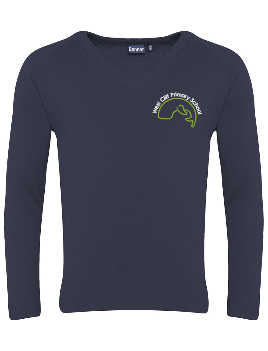 Adult West Cliff - Acrylic V Neck Sweater