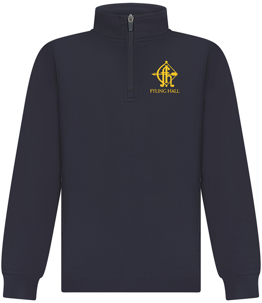 Fyling Hall School 1/4 Zip PE Training Top Junior Sizes
