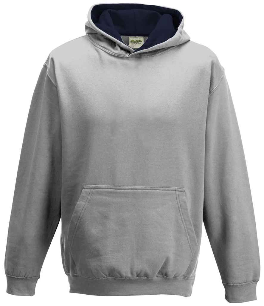 JH003B Heather Grey/New French Navy Front