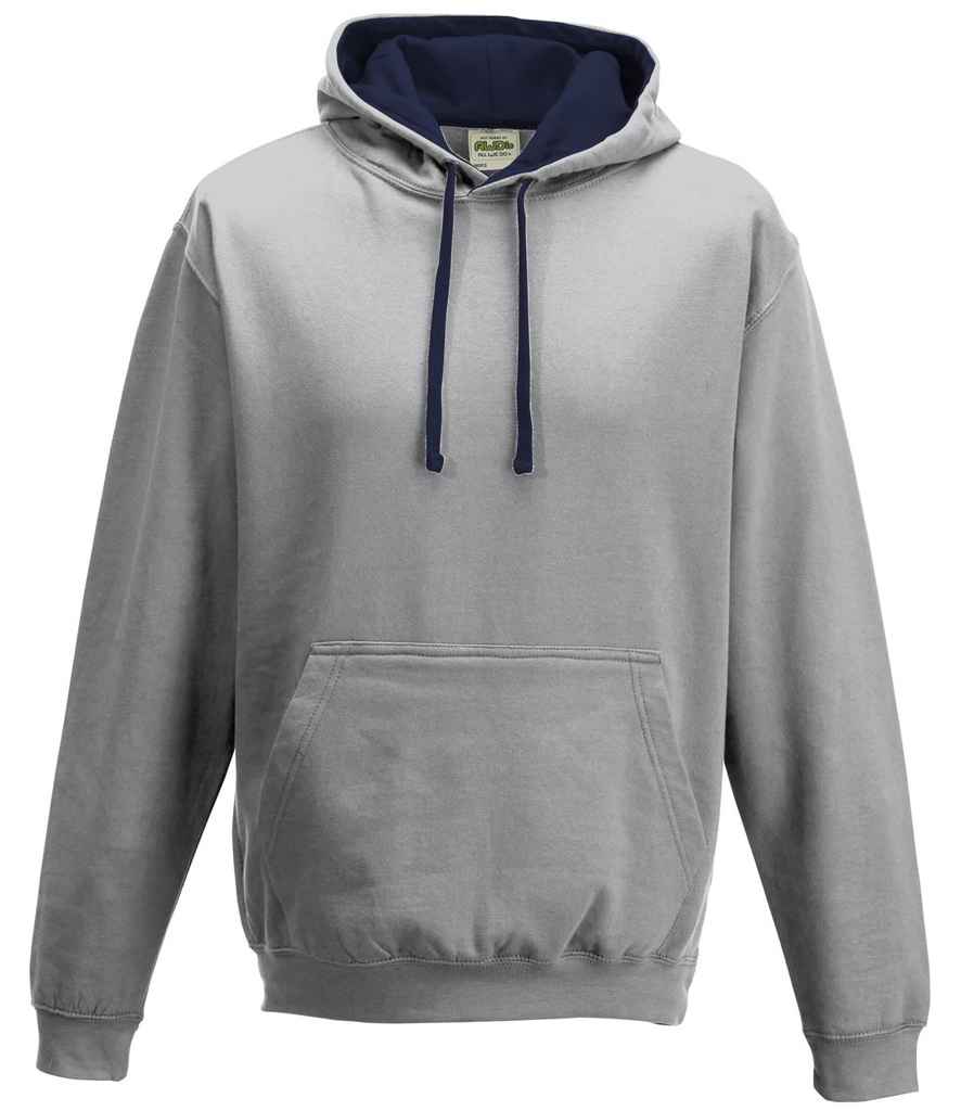 JH003 Heather Grey/New French Navy Front
