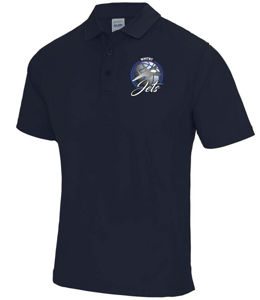 Whitby Jets Kids Cool Polo Shirt | French Navy